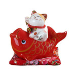 Good Luck Cat on Fish